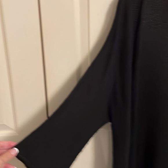 Chicos black ladies sweater with fringed bottom - Picture 4 of 5